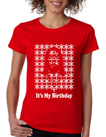 Its my birthday Jesus Womens T-shirt - ALLNTRENDSHOP