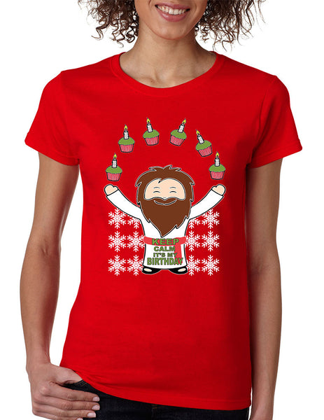 happy birthday Jesus women's T-shirt - ALLNTRENDSHOP