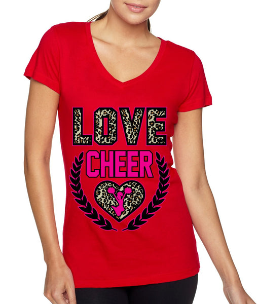 Love Cheer Leopard Womens Sporty V - ALLNTRENDSHOP - 3