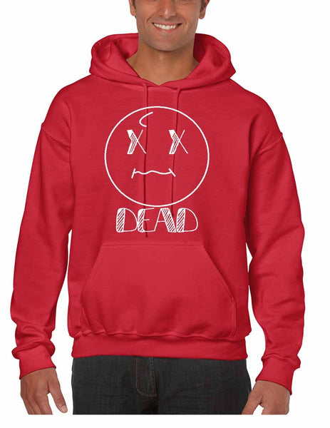 Men's Hoodie Sweatshirt Dead Face Cool Funny Humor Top