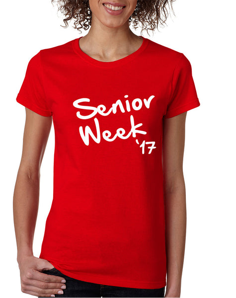 Women's T Shirt Senior Week 17 White Senior Party Shirt