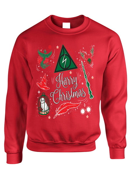 Adult Sweatshirt Harry Christmas Cute Holiday Ugly Xmas Sweater