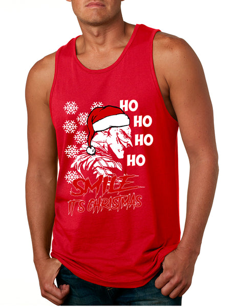 Men's Tank Top Christmas Joker Smile Its Christmas Ugly Trendy