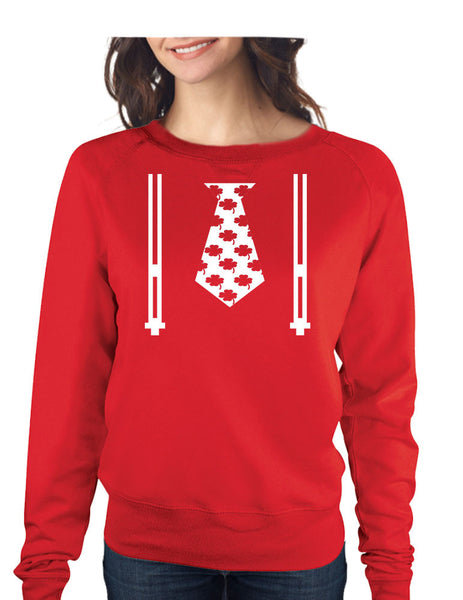 Irish shamrock tie women Pullover Shirt saint patricks day - ALLNTRENDSHOP - 2