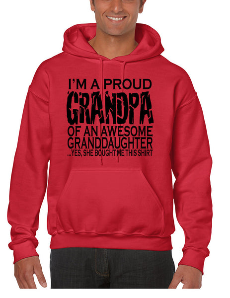 Men's Hoodie I'm A Proud Grandpa Granddaughter Funny Love Gift