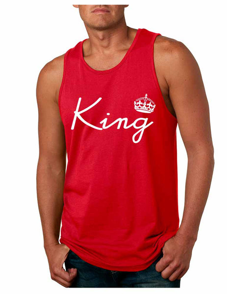 King with crown men jersey tank top - ALLNTRENDSHOP - 4