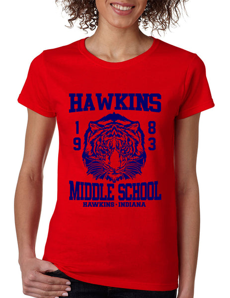 Women's T Shirt Hawkins Middle School 1983 - ALLNTRENDSHOP - 3