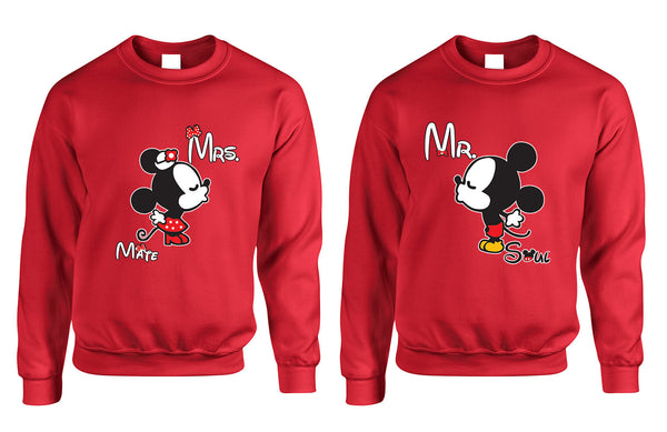 Mr soul Mrs mate kiss couples sweaters Valentines day - ALLNTRENDSHOP - 1