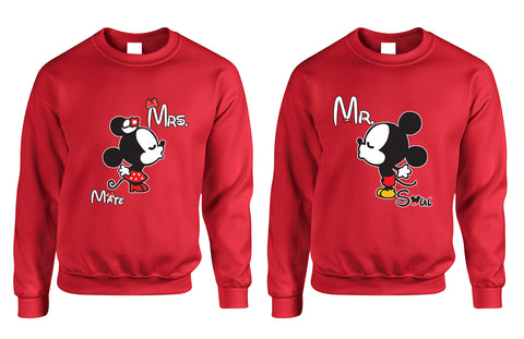 Mr soul Mrs mate kiss couples sweaters Valentines day - ALLNTRENDSHOP - 1