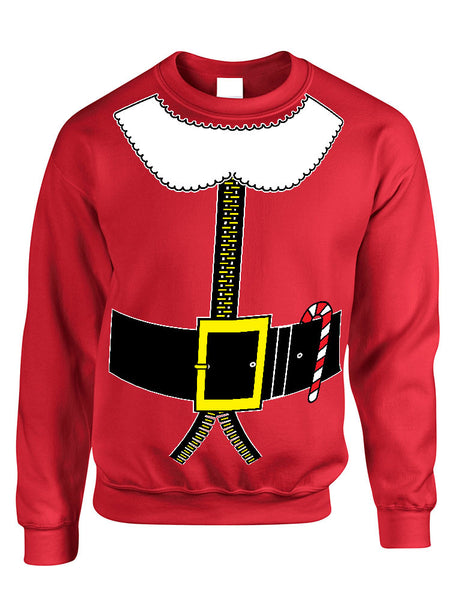 Adult Crewneck Elf Suit Santa's Elves Christmas Gift Xmas Top - ALLNTRENDSHOP - 1