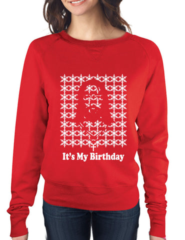 Its my birthday Jesus womens long sleeve Pullover - ALLNTRENDSHOP - 1