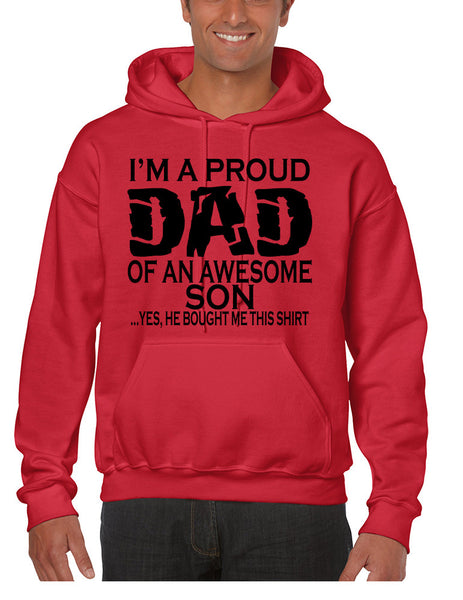 Men's Hoodie I'm A Proud Dad Of An Awesome Son Humor Top