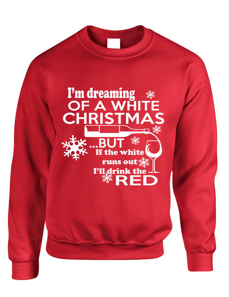 Adult Crewneck Drunk Christmas Alcohol Top Holiday Funny Top - ALLNTRENDSHOP - 1