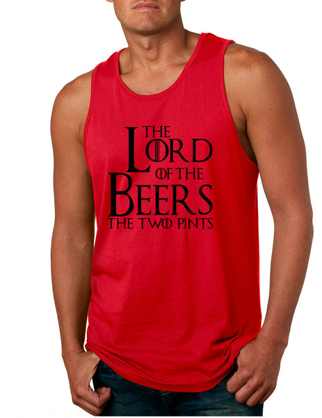 Men's Tank Top The Lord Of The Beers Two Pints Humor Top