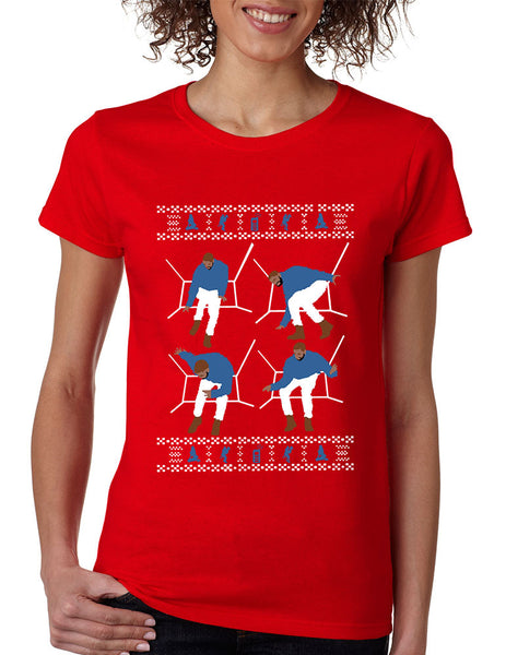Women's T Shirt 4 1-800 Hotline Bling Ugly Xmas Sweater Holiday - ALLNTRENDSHOP - 3