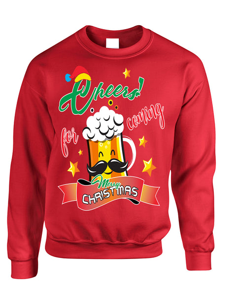 Adult Sweatshirt Cheers For Coming Xmas Gift Idea