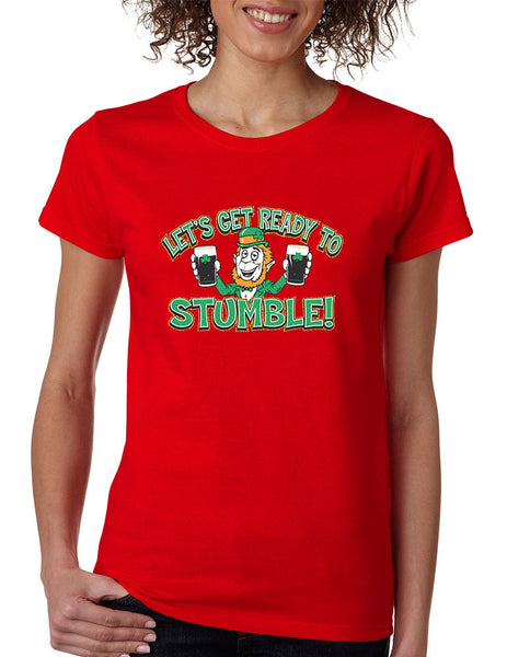 let`s get ready to stumble St patrick women t-shirt - ALLNTRENDSHOP - 3