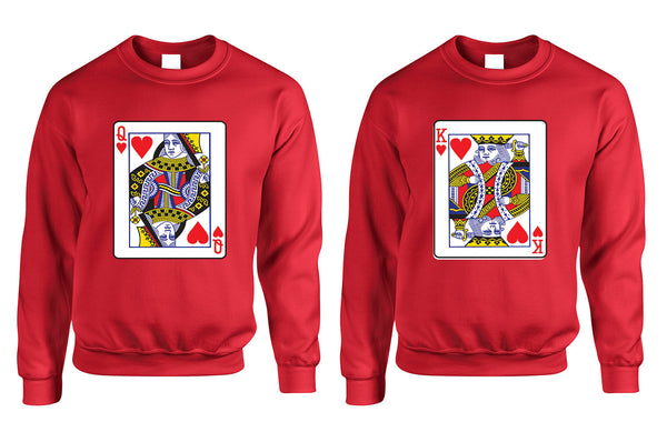 King and Queen matching couples sweatshirt Valentines day - ALLNTRENDSHOP - 4