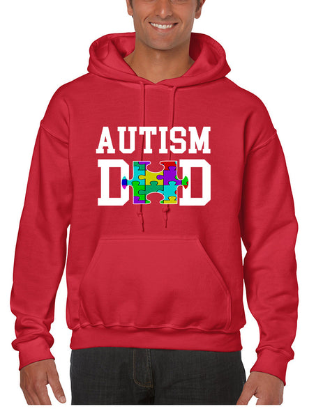 Men's Hoodie Autism Dad Proud Autistic Awareness Top