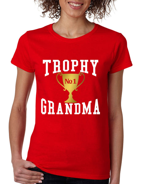 Women's T Shirt Trophy Grandma Cool Xmas Gift Family Love Tee - ALLNTRENDSHOP - 6