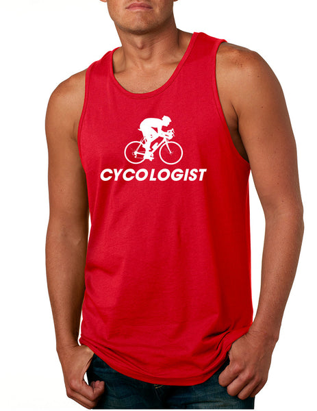 Men's Tank Top Cycologist Cool Cycling Love Sport Top