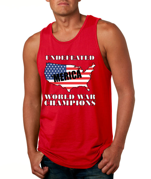 Men's Tank Top Undefeated World War Champions 4th Of July