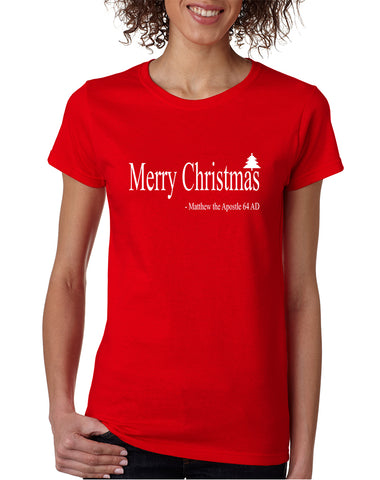 Women's T Shirt Matthew The Apostle Merry Christmas Shirt