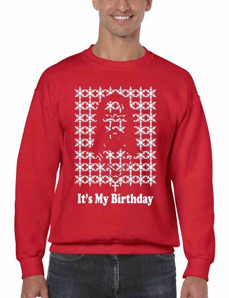 Its my birthday Jesus mens sweatshirt - ALLNTRENDSHOP - 3