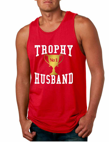 Men's Tank Top Trophy Husband Cool Xmas Love Family Gift Top - ALLNTRENDSHOP - 5