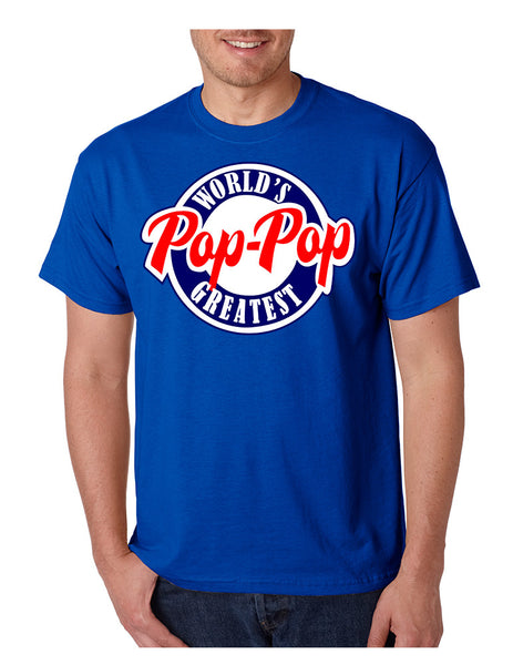 Men's T-shirt World's Greatest Pop Pop Love Family Tee