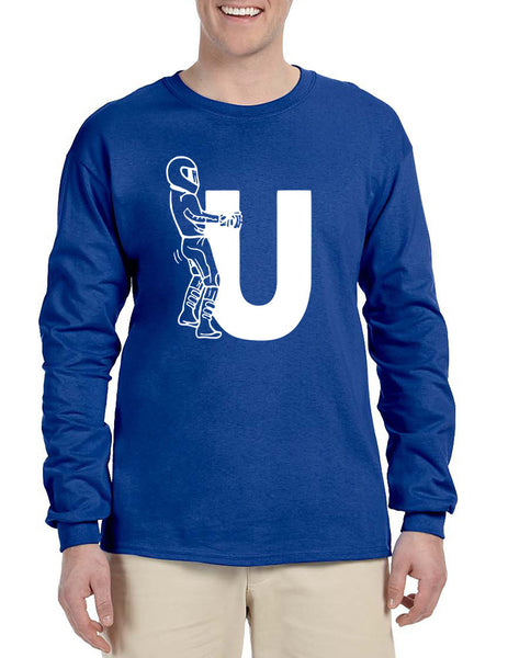 Men's Long Sleeve F U Motorcyclist Riding Buddies Shirts