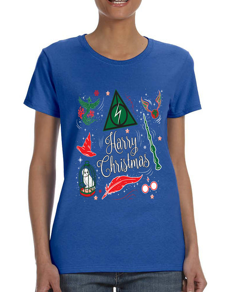 Women's T Shirt Harry Christmas Cute Holiday Ugly Xmas Tshirt