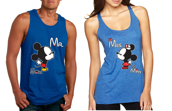 Mr soul Mrs mate kiss couples tanktops Valentines day - ALLNTRENDSHOP - 4