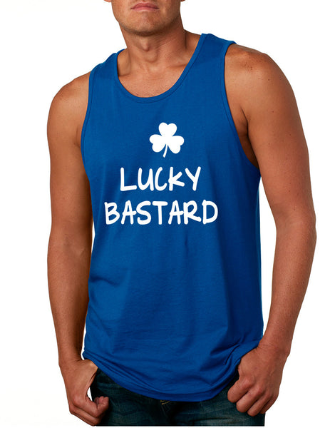 Men's Tank Top Lucky Bastard Shamrock St Patrick's Day Top