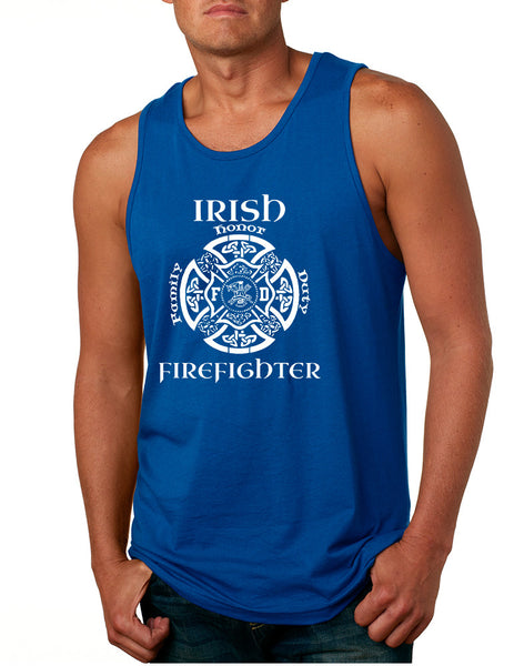 Men's Tank Top Irish Firefighter St Patrick's Patry Irish Top - ALLNTRENDSHOP - 3