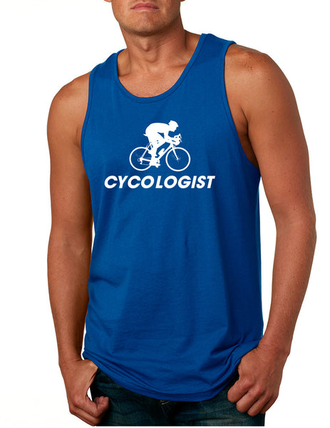 Men's Tank Top Cycologist Cool Cycling Love Sport Top