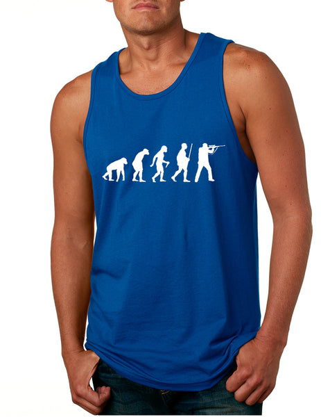 Men's Tank Top Hunting Evolution Funny Hunting Top