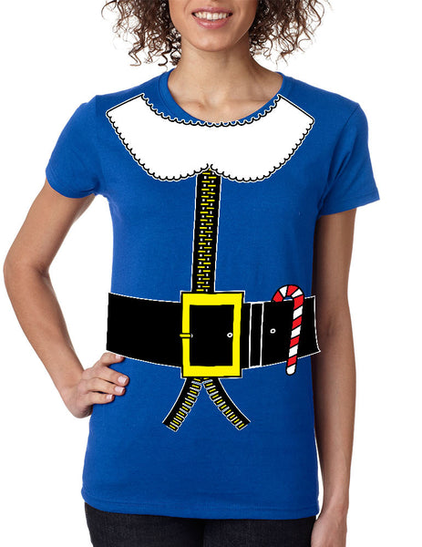 Women's T Shirt Elf Suit Santa's Elves Christmas Tee Xmas Gift - ALLNTRENDSHOP - 3