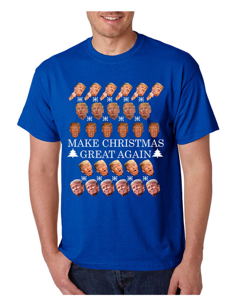 Men's T Shirt Make Christmas Great Again Trump Shirt Xmas Gift - ALLNTRENDSHOP - 4