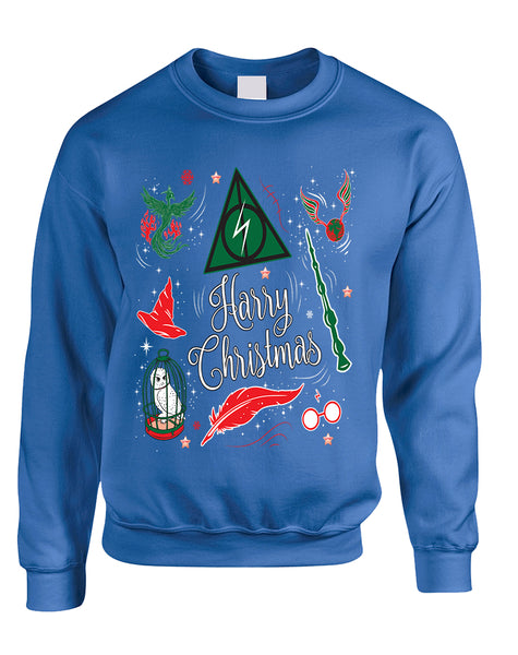 Adult Sweatshirt Harry Christmas Cute Holiday Ugly Xmas Sweater