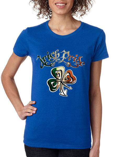 Women's T Shirt Irish Pride Shamrock St Patrick's Day Shirt