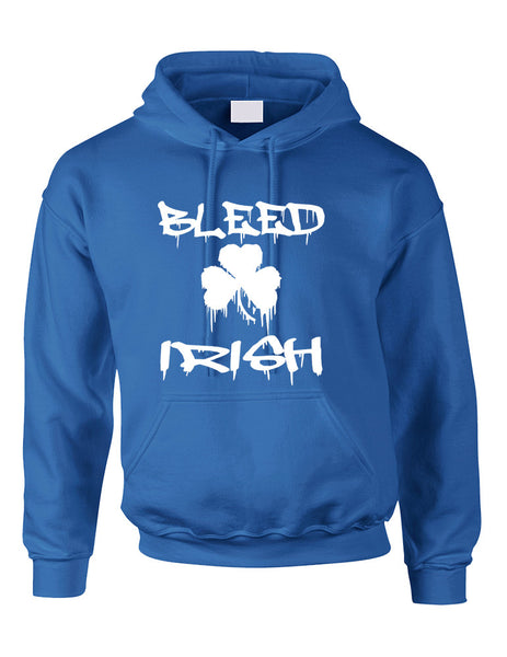Adult Hoodie Bleed Irish St Patrick's Day Party Love Irish - ALLNTRENDSHOP - 3