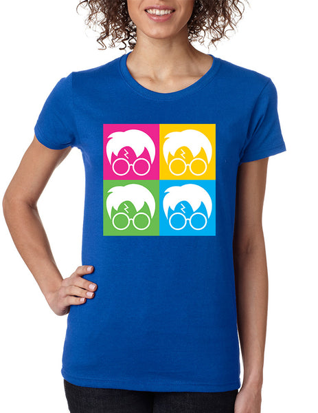 Women's T Shirt 4 Faces Harry Glasses Scar Cool Popular Shirt - ALLNTRENDSHOP - 7