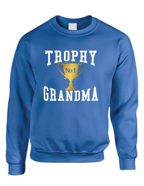 Adult Sweatshirt Trophy Grandma Cool Xmas Love Family Gift Top - ALLNTRENDSHOP - 6