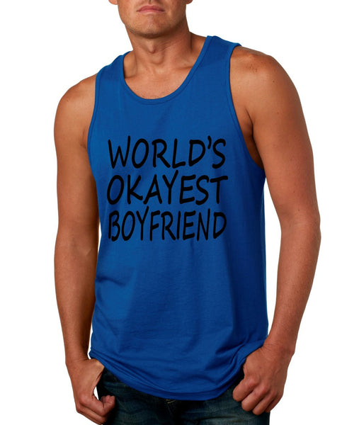 World's OKayest boyfriend men jersey tank top - ALLNTRENDSHOP - 4