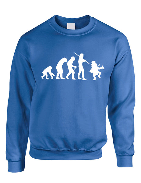 Adult Sweatshirt Irish Evolution Leprechaun St Patrick's Top - ALLNTRENDSHOP - 4
