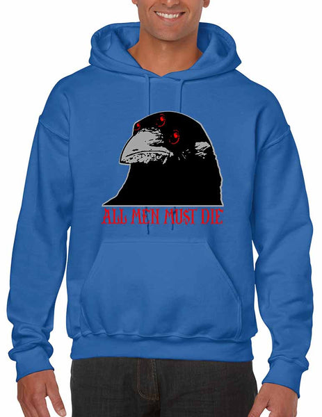 Three-eyed Crow All men must die men hooded sweatshirt - ALLNTRENDSHOP - 6