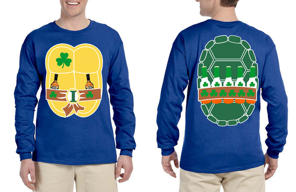 Men's Long Sleeve Irish Ninja St Patrick's Day Cool Shirt