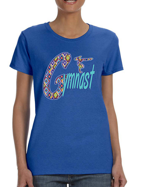 Women's T Shirt Gymnast Aztec Love Gymnastic Top Sport Gym