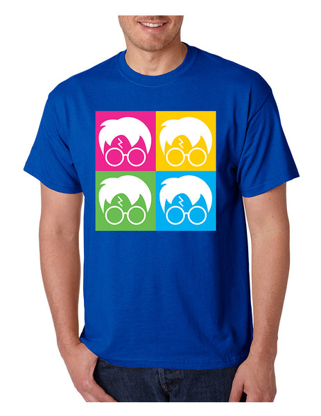 Men's T Shirt 4 Faces Harry Glasses Scar Cool Popular Tee Shirt - ALLNTRENDSHOP - 6